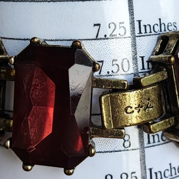 Chloe and Isabel Rhinestone Oxidized Brass Necklace and Pierced Earrings Set - Picture 3 of 14